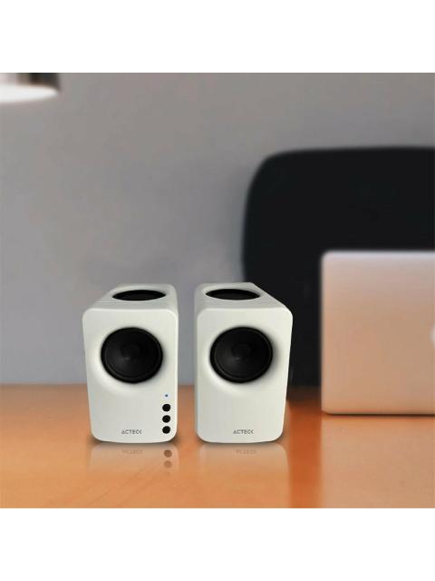 BOCINAS BLUETOOTH DYNAMIC EXACT MINI BS475 ADVANCE SERIES SONIDO ESTEREO 2.0 POTENCIA 10W RMS CONEXIONES BLUETOOTH 5.3V AUXILIAR ADAPTADOR DE CORRIENT