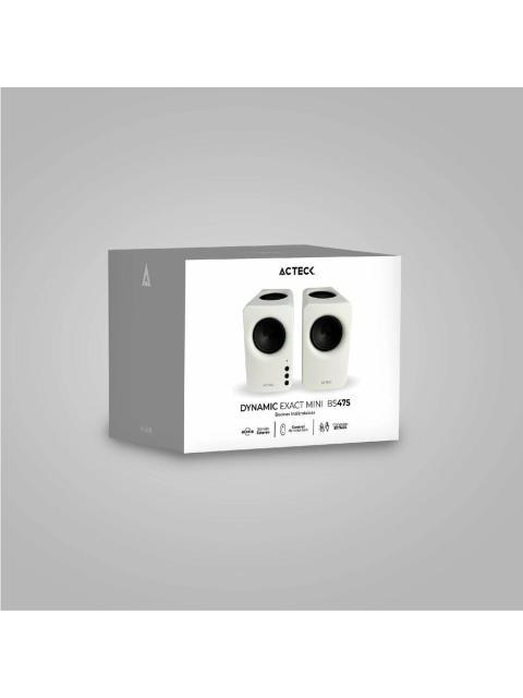BOCINAS BLUETOOTH DYNAMIC EXACT MINI BS475 ADVANCE SERIES SONIDO ESTEREO 2.0 POTENCIA 10W RMS CONEXIONES BLUETOOTH 5.3V AUXILIAR ADAPTADOR DE CORRIENT