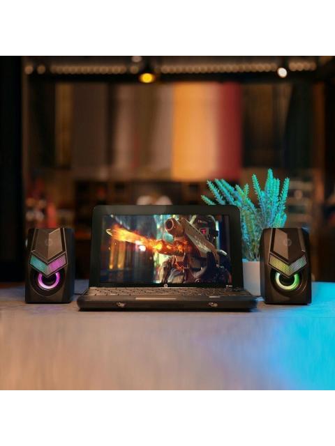 BOCINAS HP DHE6000 SISTEMA REQUERIDO 3.5MM AUDIO JACK. COMPATIBILIDAD PC LAPTOP Y OTROS DISPOSITIVOS CON ENTRADA 3.5MM.