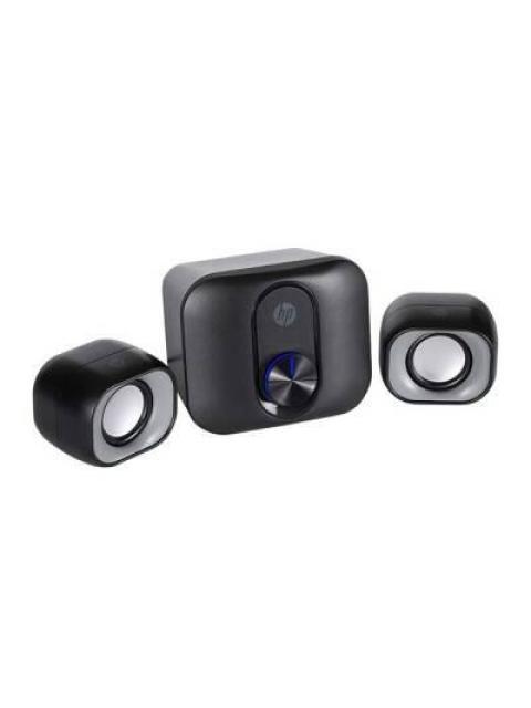 BOCINAS HP DHS2111S BOCINA 2.1 BOCINA MULTIMEDIA CONECTOR 3.5MM-CARCASA METALICA CON CONTROL DE VOLUMEN - SENSIBILIDAD 110 DB±3DB
