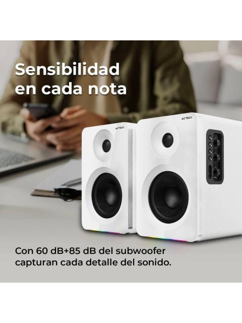 BOCINAS TIPO ESTUDIO DYNAMIC EXACT R BS700 ELITE SERIES SONIDO ESTEREO 2.0 POTENCIA 50W RMS COLOR BLANCO. BR940825