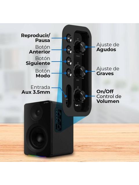 BOCINAS TIPO ESTUDIO DYNAMIC EXACT R BS700 ELITE SERIES SONIDO ESTEREO 2.0 POTENCIA 50W RMS COLOR NEGRO. BR940818