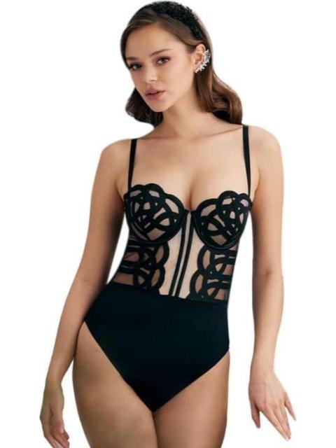 BODY BORDADO NEGRO LOVE TO LOUNGE