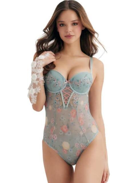 BODY BORDADO VERDE LOVE TO LOUNGE