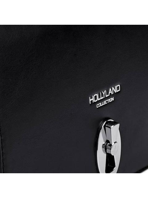 BOLSO CROSSBODY CON BROCHE NEGRO HOLLY LAND