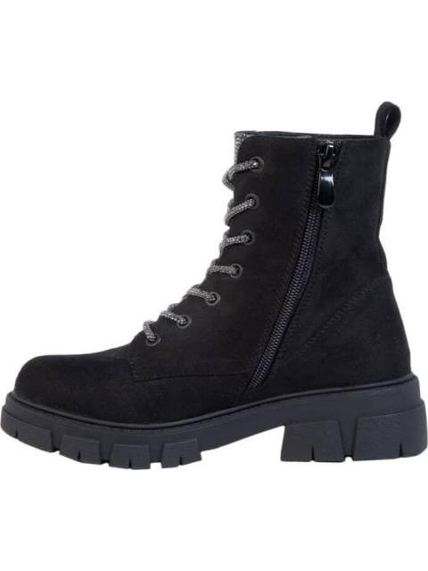 BOTA AGUJETA CON PEDRERIA NEGRO VIVIS SHOES KIDS