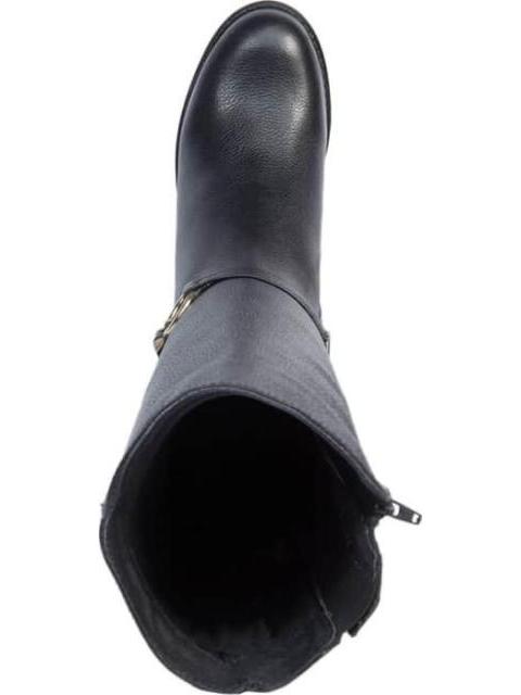 BOTA ALTA DE PIEL NEGRO VIVIS SHOES