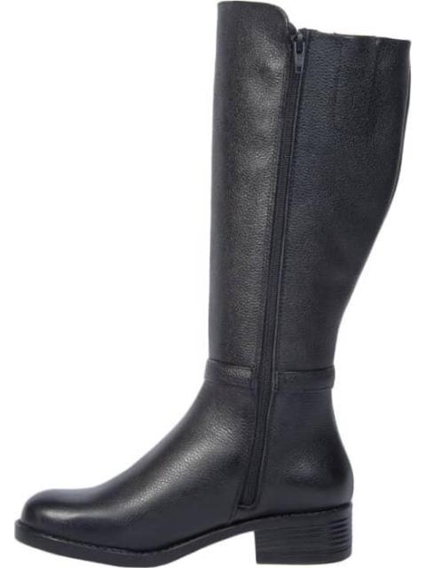 BOTA ALTA DE PIEL NEGRO VIVIS SHOES
