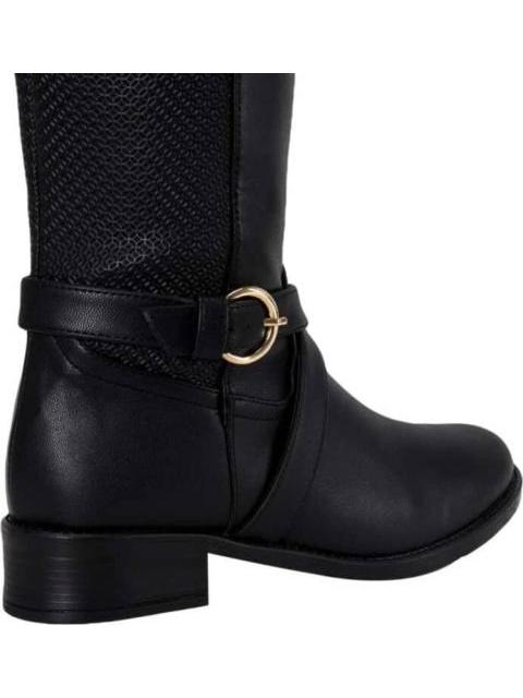 BOTA ALTA HEBILLA METALICA NEGRO TIERRA BENDITA