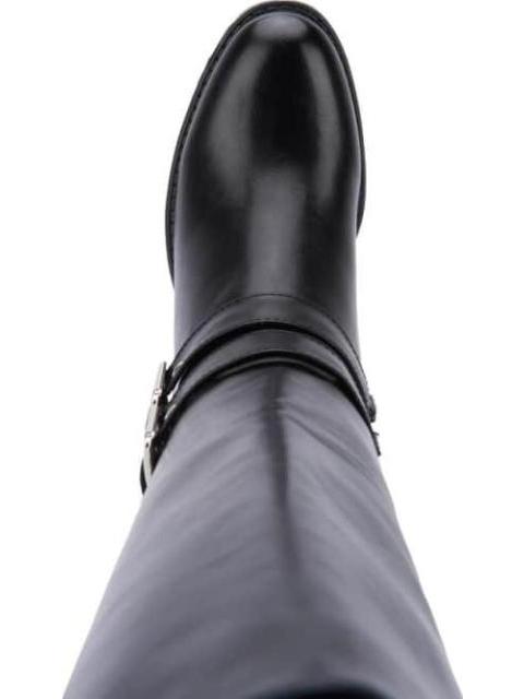 BOTA ALTA HEBILLAS METALICA NEGRO TIERRA BENDITA
