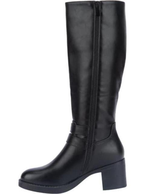 BOTA ALTA HEBILLAS METALICA NEGRO TIERRA BENDITA