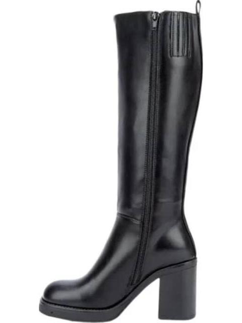 BOTA ALTA TACON CUADRADO NEGRO TIERRA BENDITA