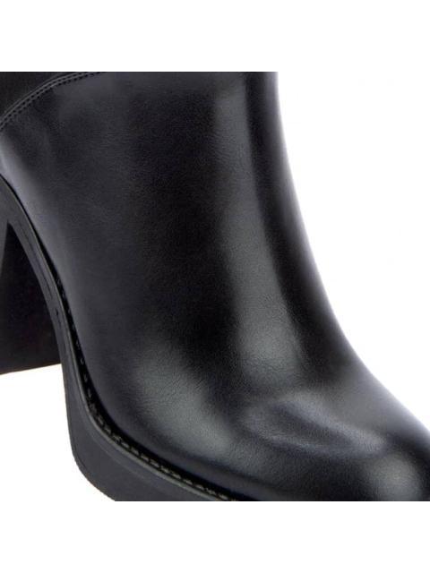 BOTA ALTA TACON CUADRADO NEGRO TIERRA BENDITA