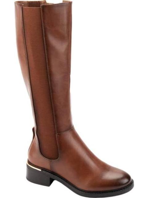 BOTA ALTA TUBO ELASTICO COGNAC GOODYEAR