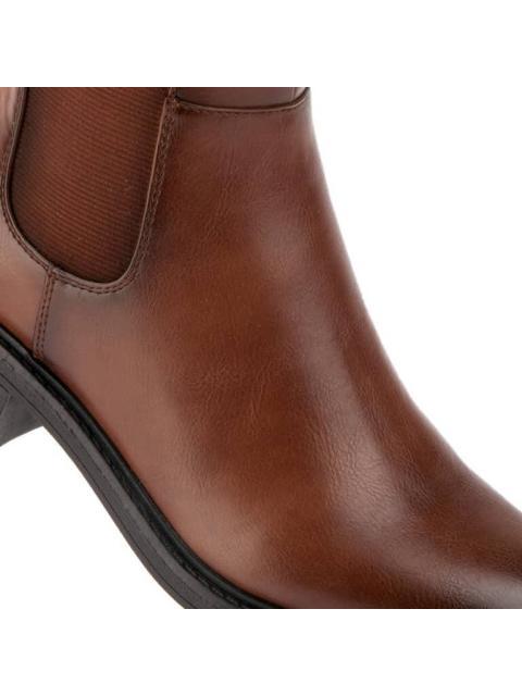 BOTA ALTA TUBO ELASTICO COGNAC GOODYEAR