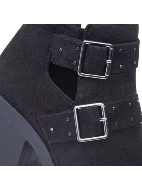 BOTA ANTE CON PLATAFORMA NEGRO TIERRA BENDITA