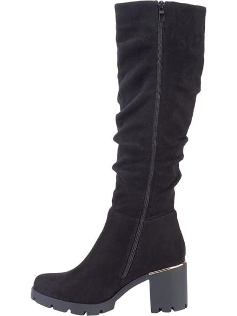 BOTA ALTA TUBO ARRUGADO SUELA TRACK NEGRO VI LINE