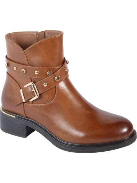 BOTA CASUAL PEDRERIA COGNAC VI LINE