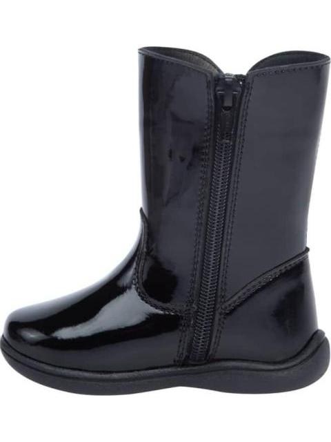 BOTA CHAROL CON MOÑO NEGRO VIVIS SHOES KIDS