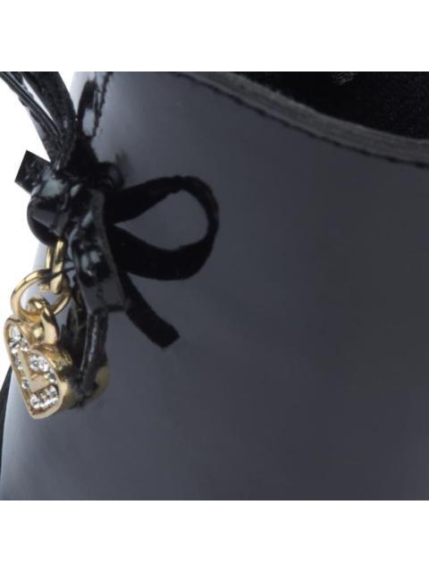 BOTA CHAROL CON MOÑO NEGRO VIVIS SHOES KIDS