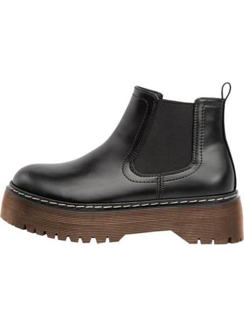 BOTA CHELSEA CON PLATAFORMA NEGRO GOODYEAR