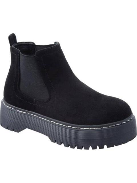 BOTA CHELSEA PU CON PLATAFORMA NEGRO GOODYEAR