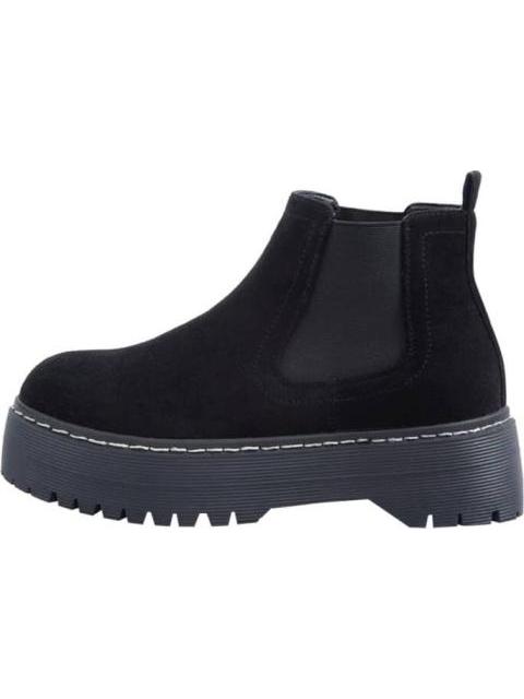 BOTA CHELSEA PU CON PLATAFORMA NEGRO GOODYEAR