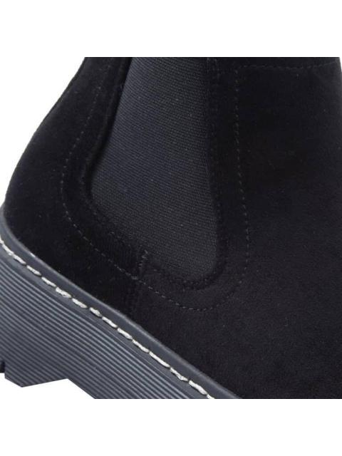 BOTA CHELSEA PU CON PLATAFORMA NEGRO GOODYEAR