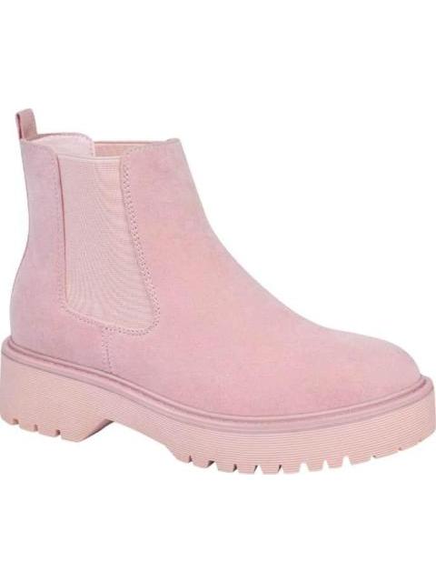 BOTA CHELSEA SUELA TRACK ROSA GOODYEAR