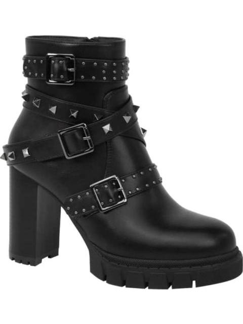 BOTA CON ESTOPEROLES TACON ALTO NEGRO BELINDA PEREGRIN