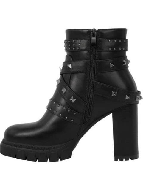 BOTA CON ESTOPEROLES TACON ALTO NEGRO BELINDA PEREGRIN