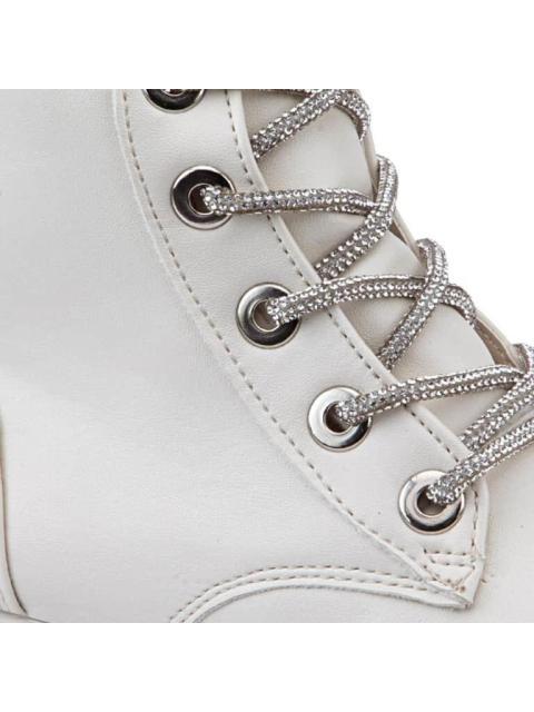 BOTA CON PEDRERIA BEIGE/HUESO VIVIS SHOES KIDS