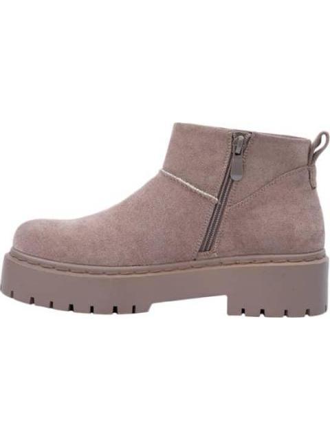 BOTA CON PLATAFORMA TAUPE TIERRA BENDITA