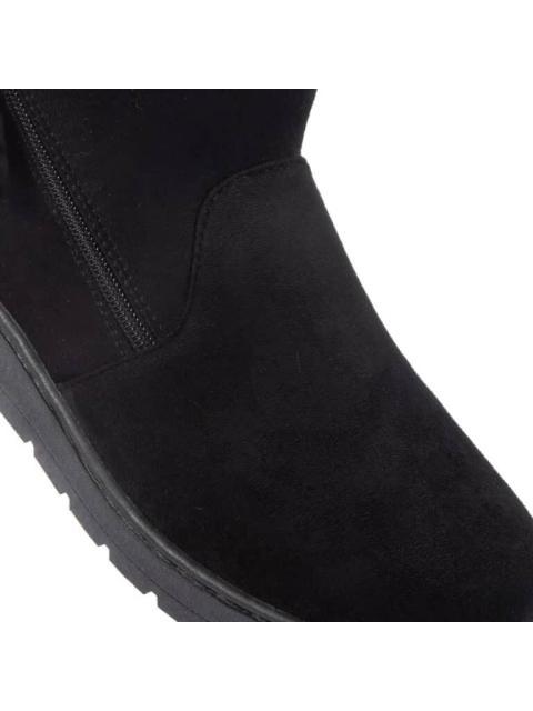 BOTA CONFORT FORRO PELUCHE NEGRO SHOSH