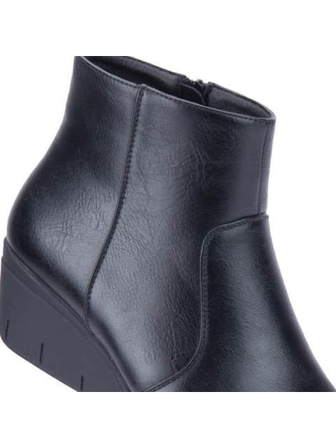 BOTIN CUÑA BAJA NEGRO SHOSH CONFORT