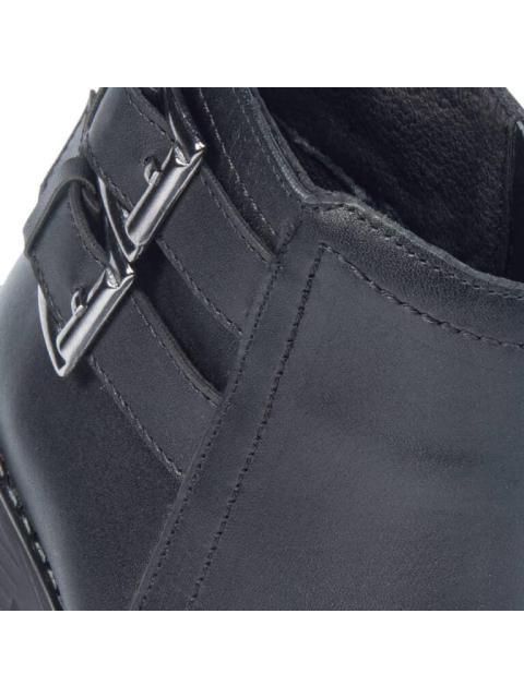 BOTA DE PIEL VACUNO CON HEBILLAS NEGRO VIVIS SHOES