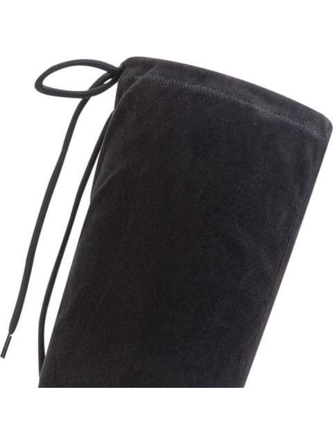BOTA EXTRA LARGA ANTE STRETCH TACON PLACA NEGRO TIERRA BENDITA