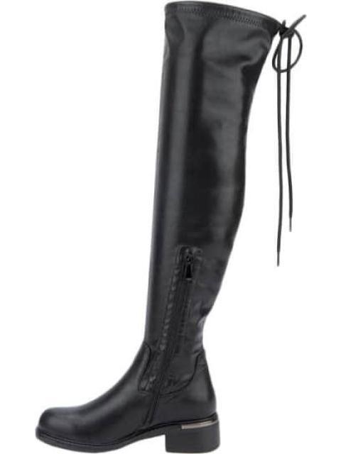 BOTA EXTRA LARGA STRETCH NEGRO TIERRA BENDITA