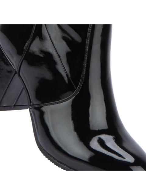 BOTA EXTRA LARGA STRETCH NEGRO YAELI