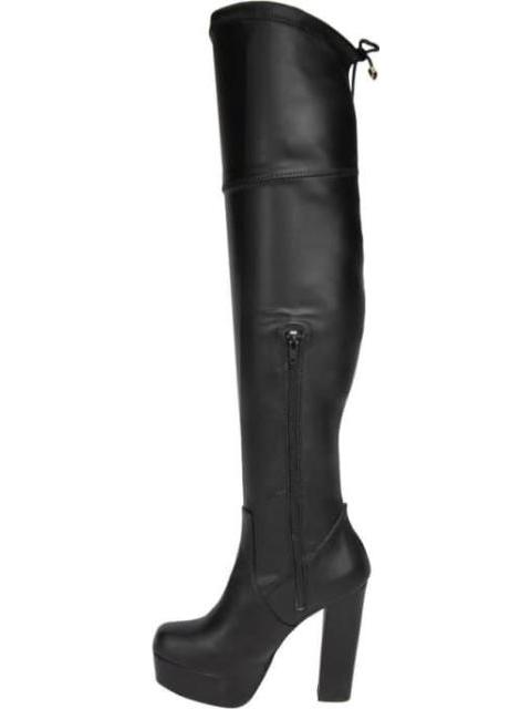 BOTA EXTRA LARGA STRETCH NEGRO YAELI FASHION