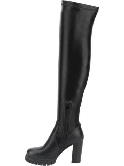 BOTA EXTRA LARGA TACON ALTO NEGRO SAO PAULO