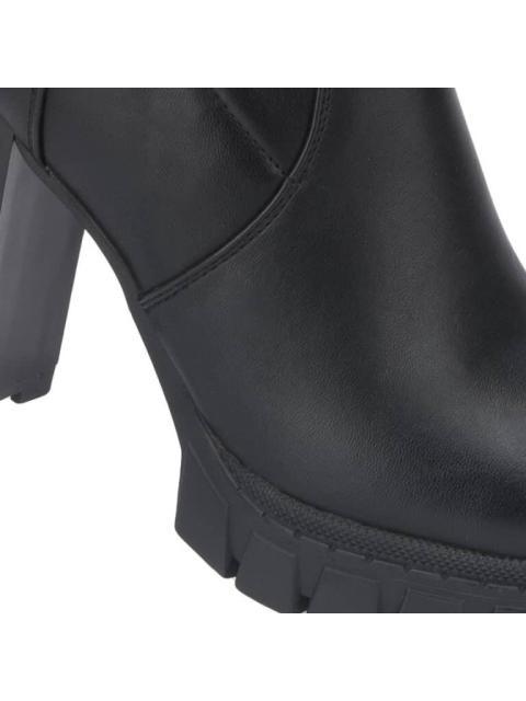 BOTA EXTRA LARGA TACON ALTO NEGRO SAO PAULO
