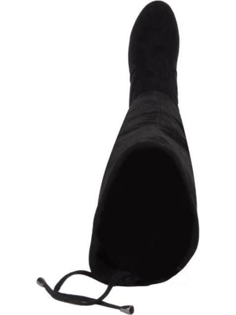 BOTA EXTRA LARGA TACON ANCHO NEGRO YAELI