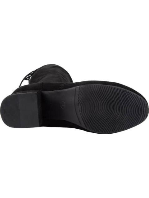 BOTA EXTRA LARGA TACON ANCHO NEGRO YAELI