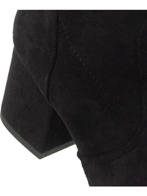 BOTA EXTRA LARGA TACON ANCHO NEGRO YAELI