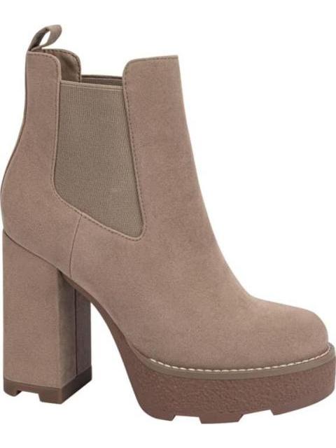 BOTA GAMUZA CON ELASTICO TAUPE BELINDA PEREGRIN