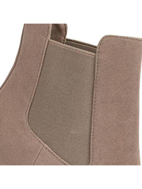 BOTA GAMUZA CON ELASTICO TAUPE BELINDA PEREGRIN