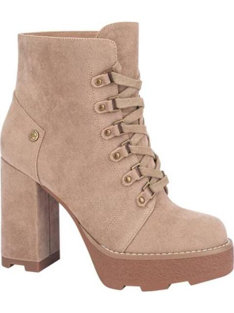 BOTA GAMUZA PLATAFORMA TRACK TAUPE BELINDA PEREGRIN