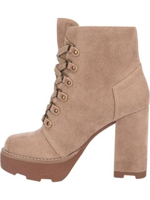 BOTA GAMUZA PLATAFORMA TRACK TAUPE BELINDA PEREGRIN