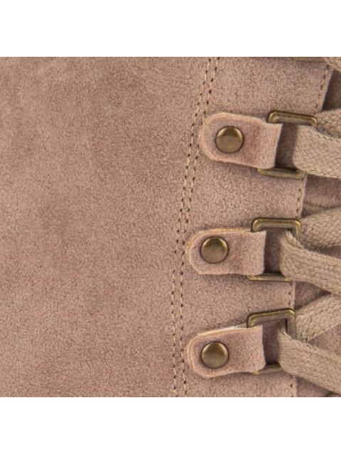 BOTA GAMUZA PLATAFORMA TRACK TAUPE BELINDA PEREGRIN